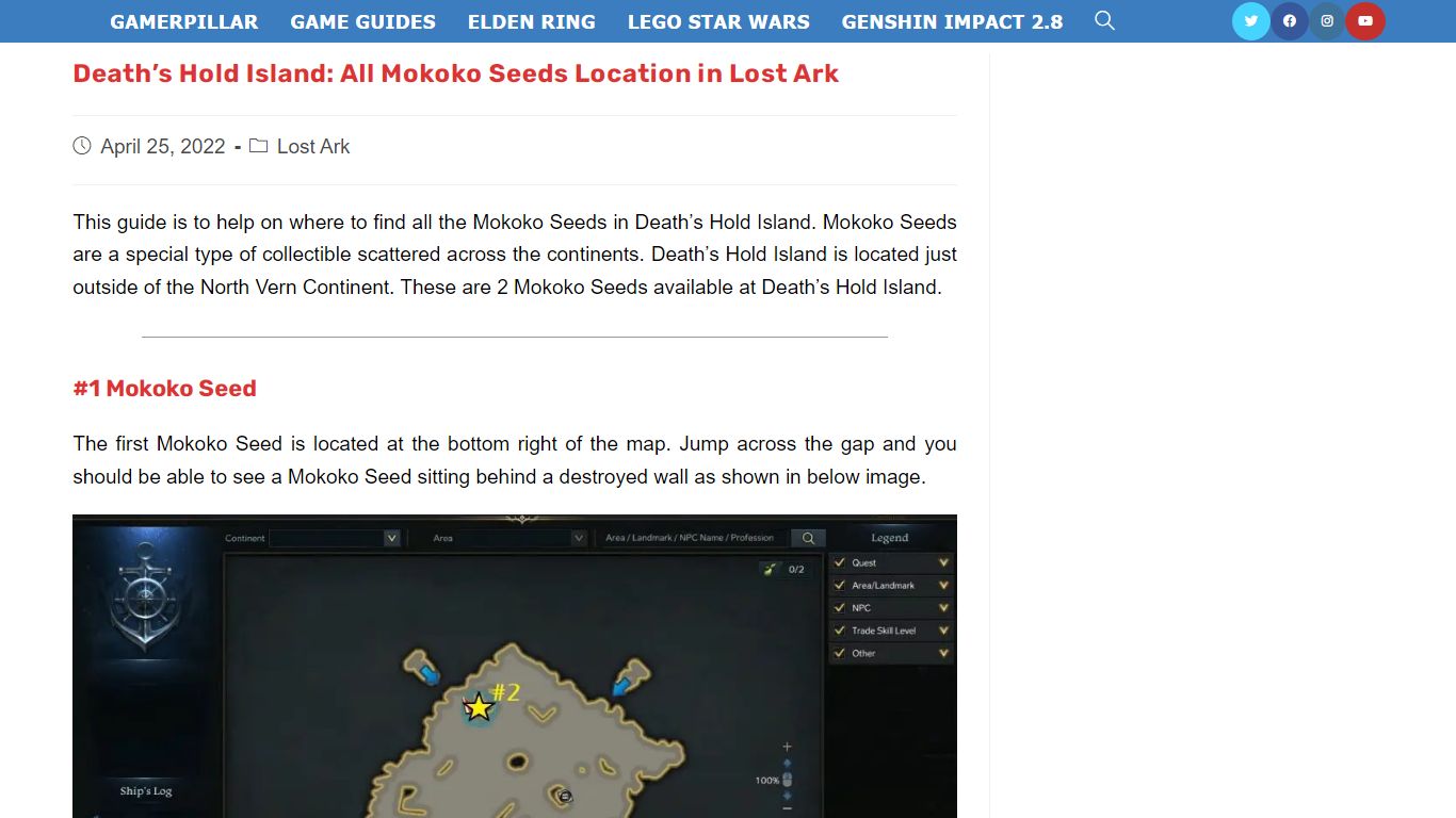 Death’s Hold Island: All Mokoko Seeds Location in Lost Ark